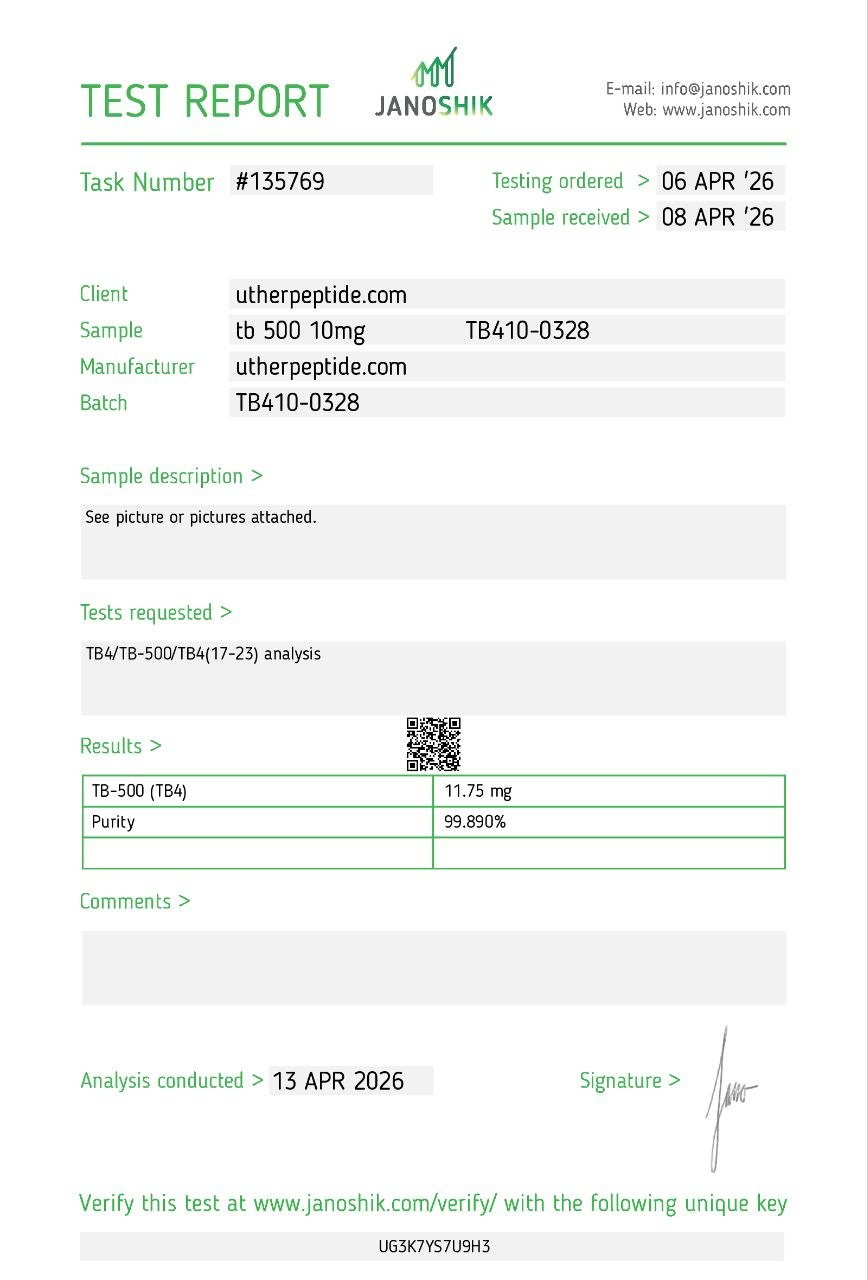 Thymosin Beta 4 ( Tb-500 ) 10mg - Image 2