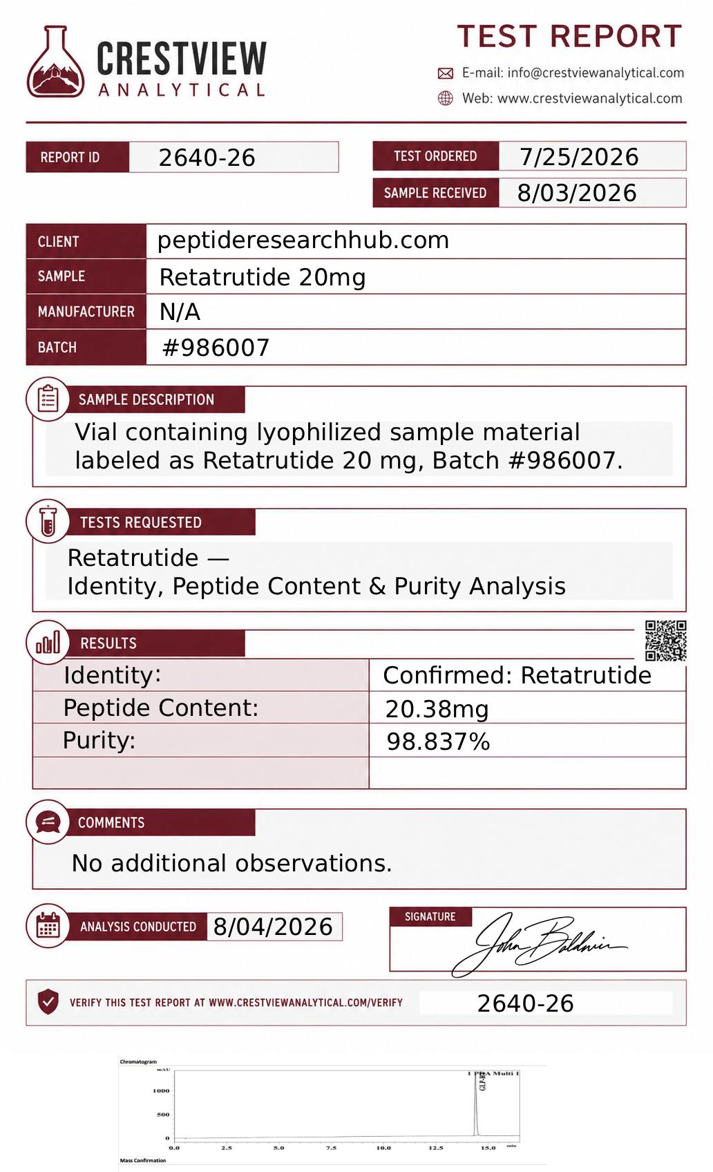 GLP-3R 20mg Peptide - Image 2